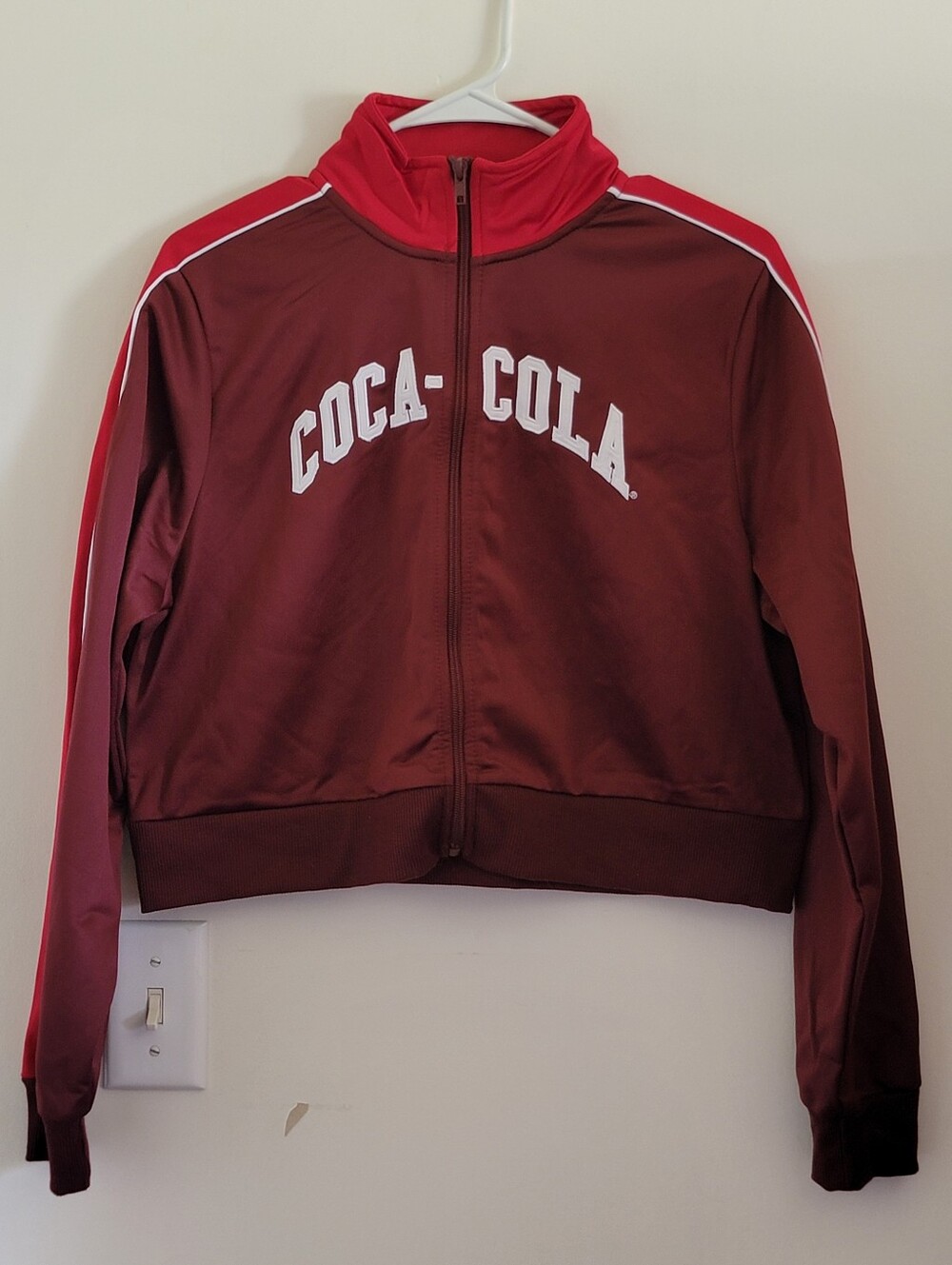 Authentic Coca Cola sz M NWT Cropped Track Jacket